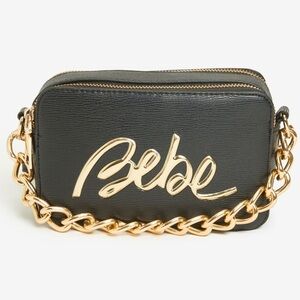 Bebe Gianna Textured Camera Bag with Crossbody Strap BG10